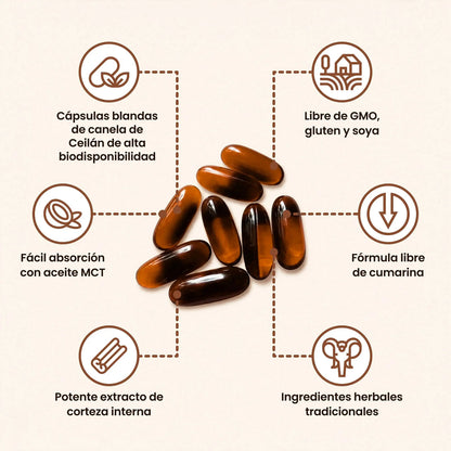 Canela de Ceilan 7200mg MCT