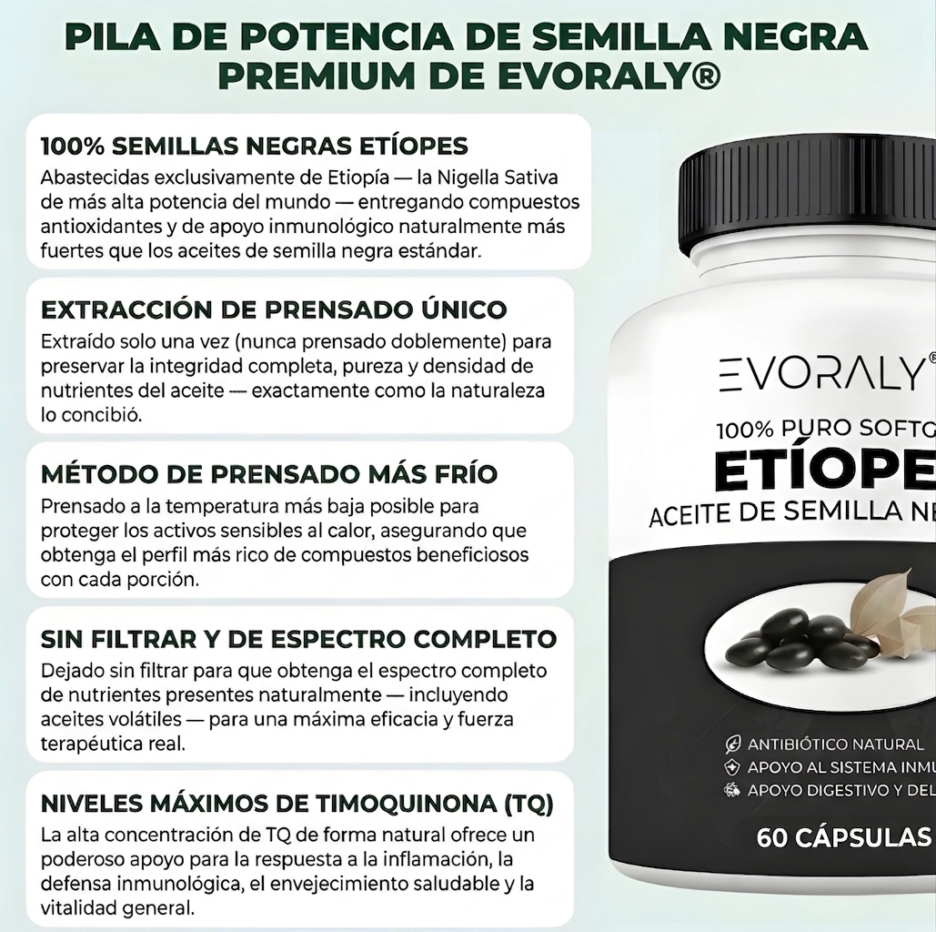 Aceite de Semilla Negra Etíope — cápsulas