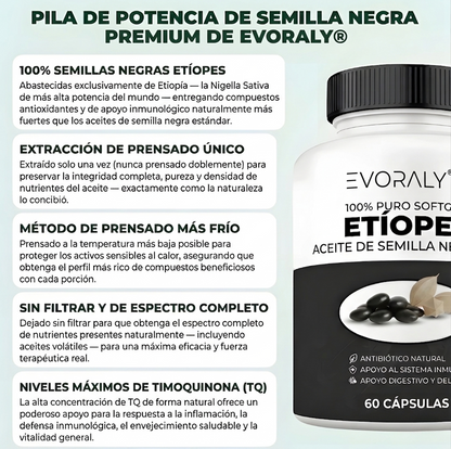 Aceite de Semilla Negra Etíope — cápsulas