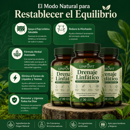 Linfovit™ | Soporte Metabólico Contra Líquidos Retenidos 🌿