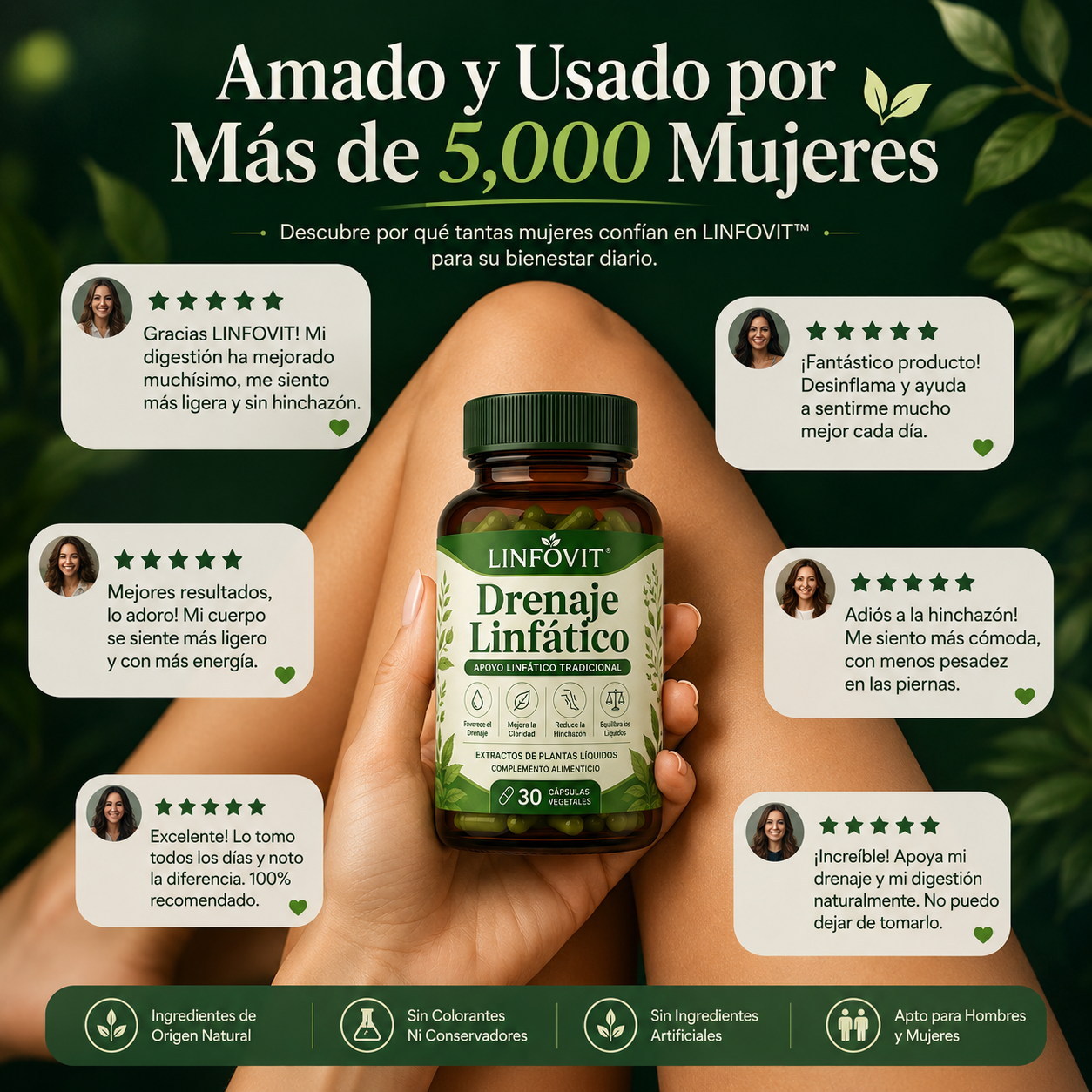 Linfovit™ | Soporte Metabólico Contra Líquidos Retenidos 🌿