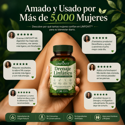 Linfovit™ | Soporte Metabólico Contra Líquidos Retenidos 🌿