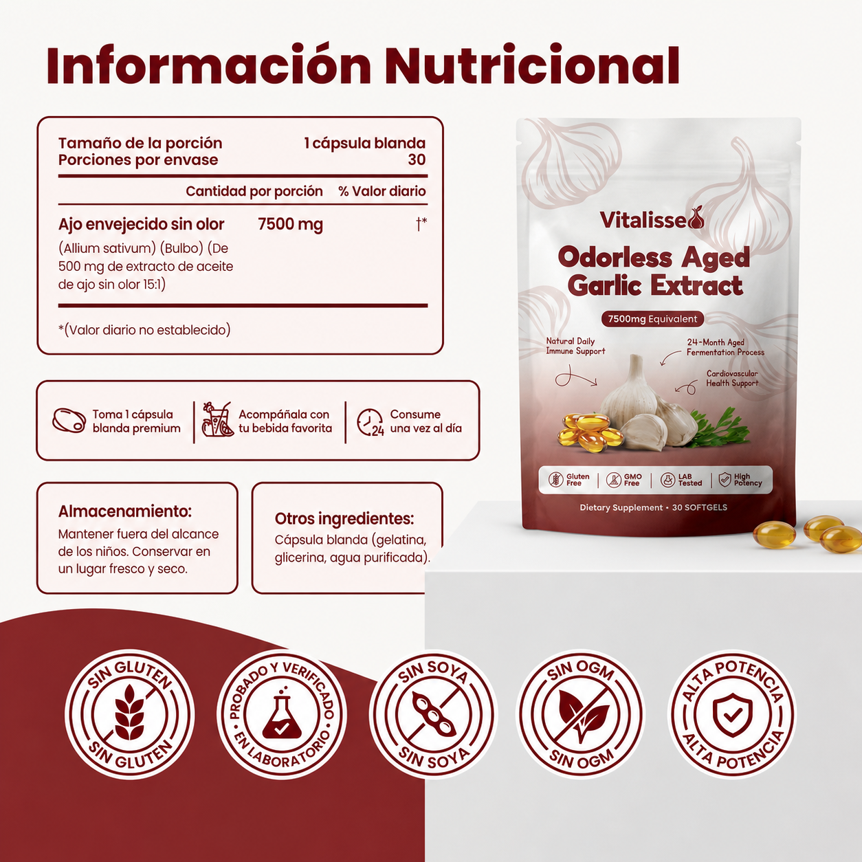 Ajo Envejecido 7500mg
