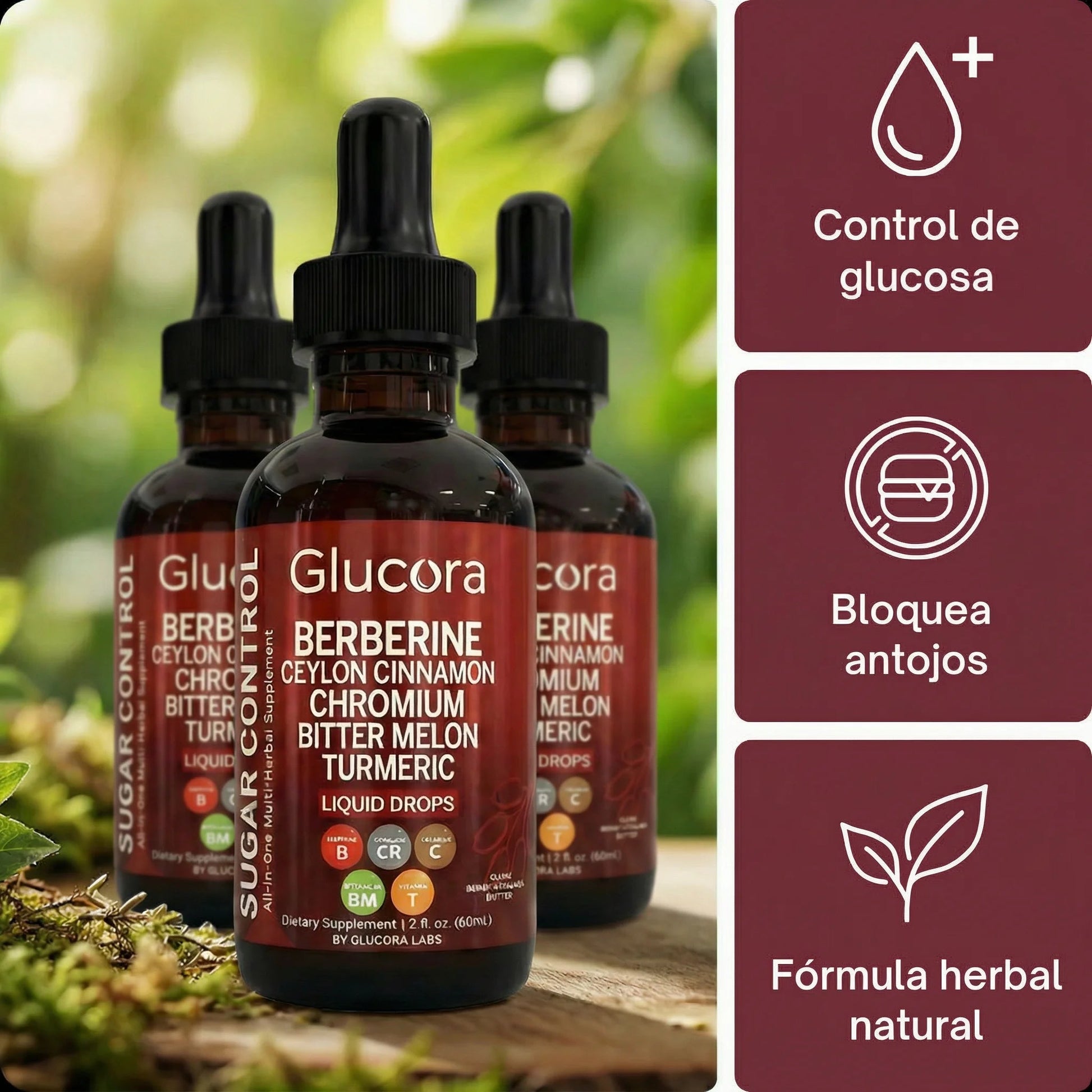 Glucora Fórmula Herbal 10 en 1
