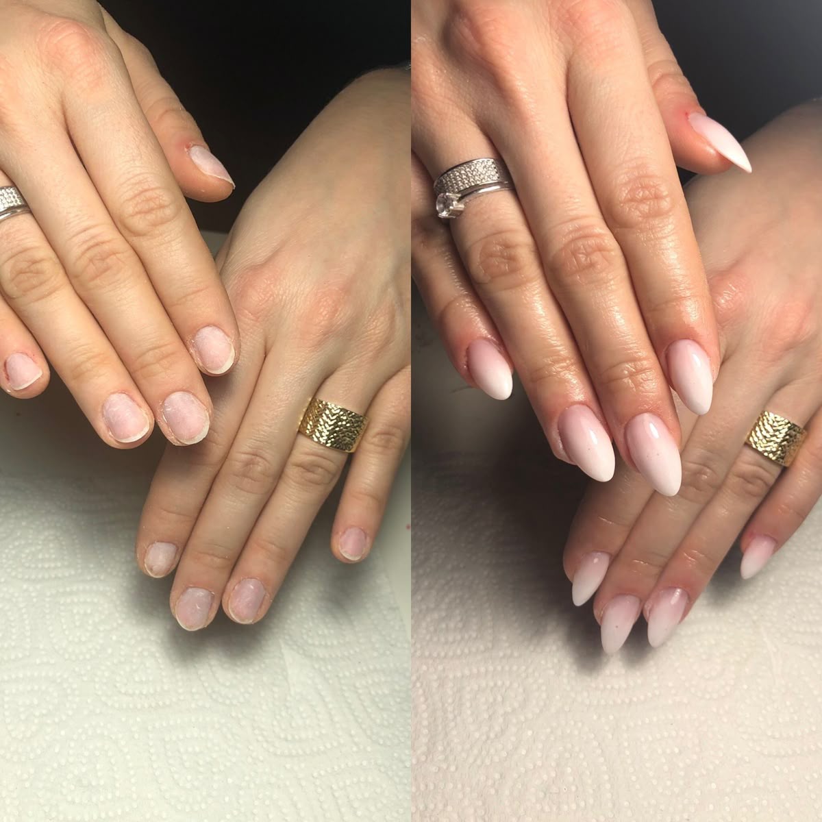 uñas antes y despues